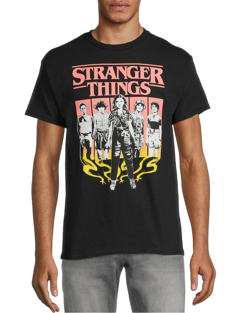 Stranger Things Men's Boxes Character Graphic Tee with Short