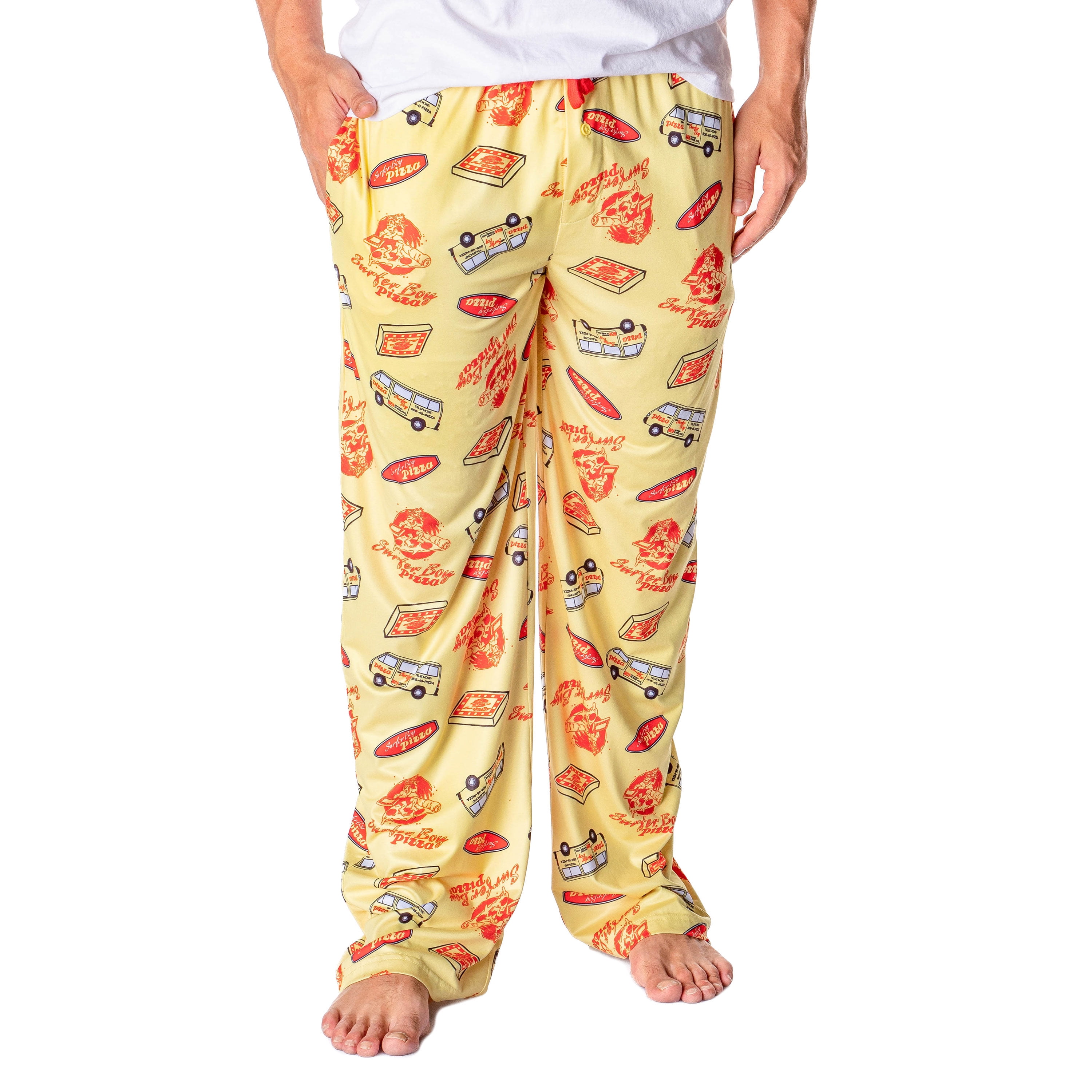 Men s Stranger Things Surfer Pizza Pajama Pants UK Ubuy