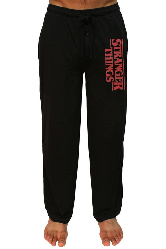 Stranger Things Men's TV Show Original Logo Adult Loungewear Pajama Pants