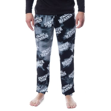 Stranger Things Mens' Logo Toss Print Tie Dye Sleep Pajama Jogger Pants