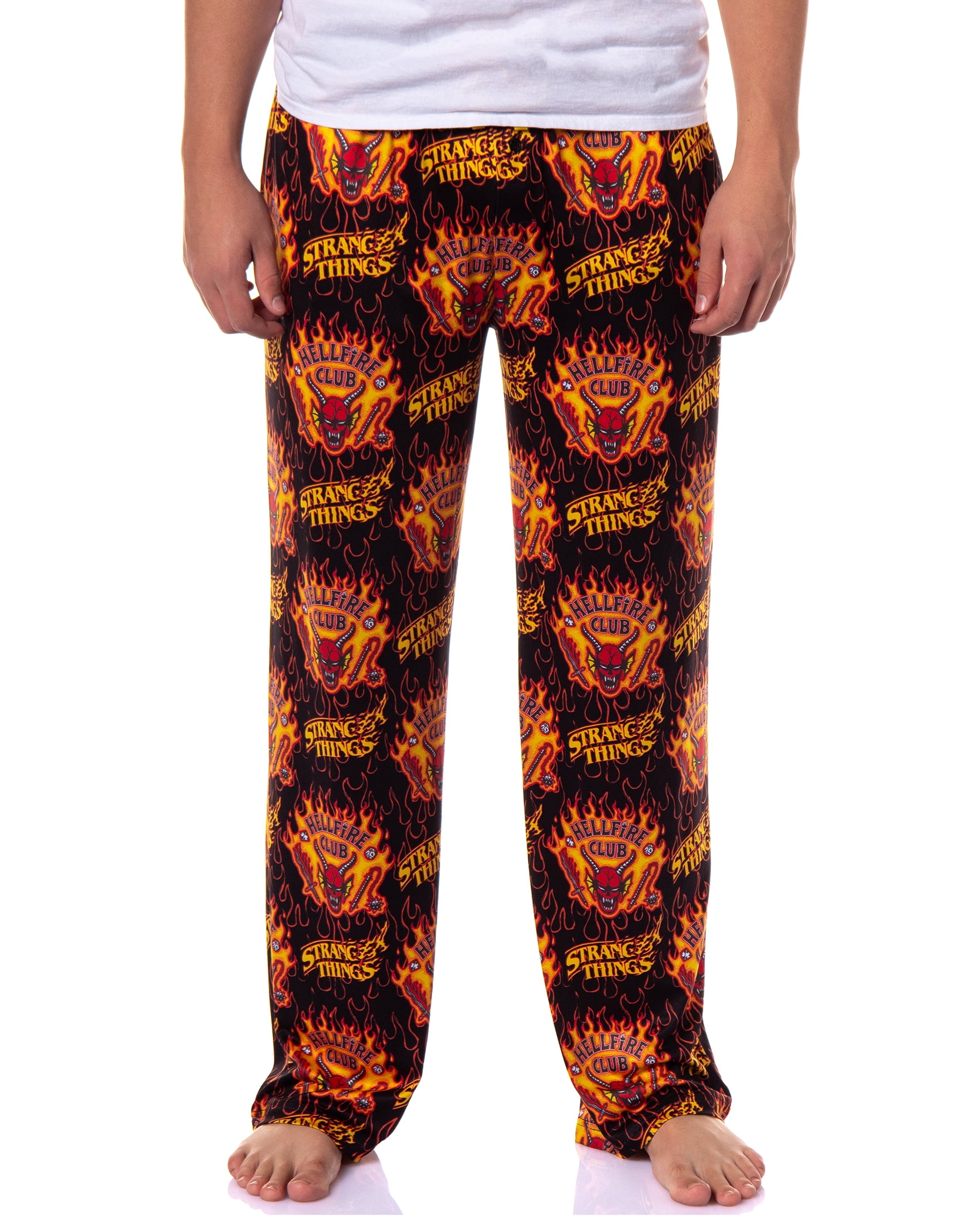 Stranger Things Pants Men's Hellfire Club Adult Lounge Sleep