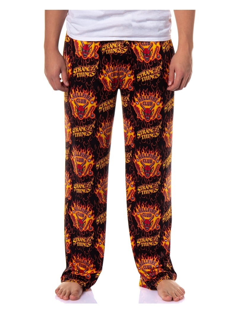 Stranger Things Pants Men's Hellfire Club Adult Lounge Sleep