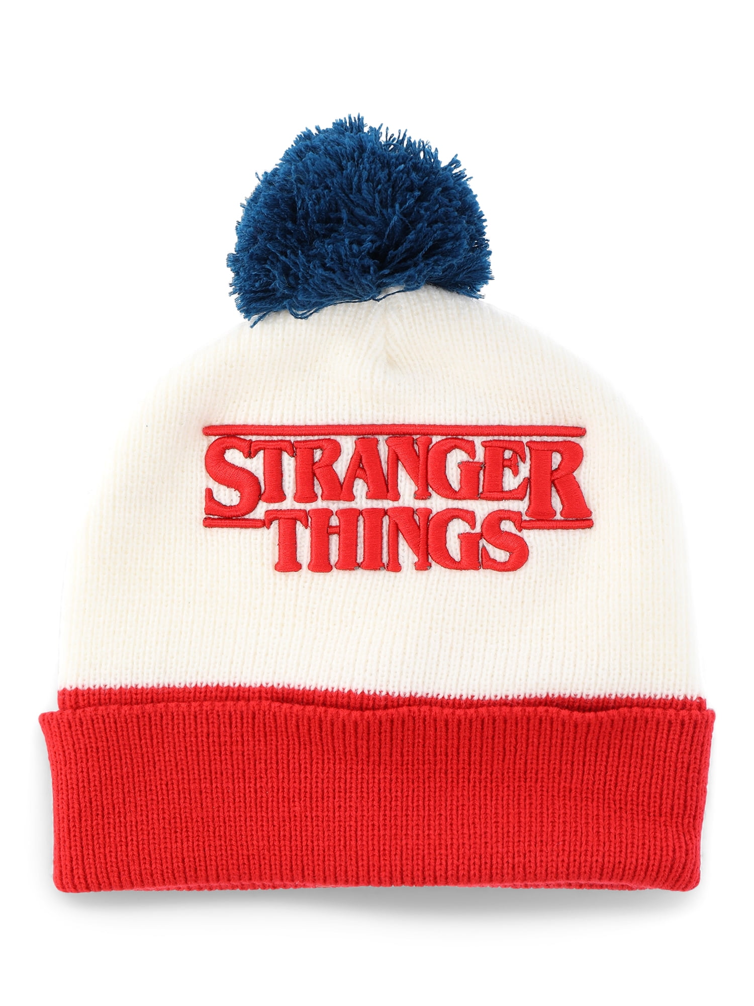 Stranger Things Pom Beanie, Red White Blue
