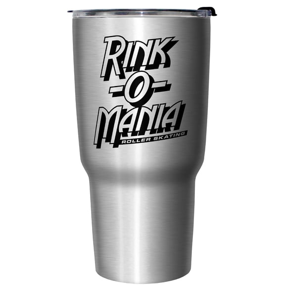 Netflix Stranger Things Rink-O-Mania Simple Stainless Steel Tumbler w/Lid