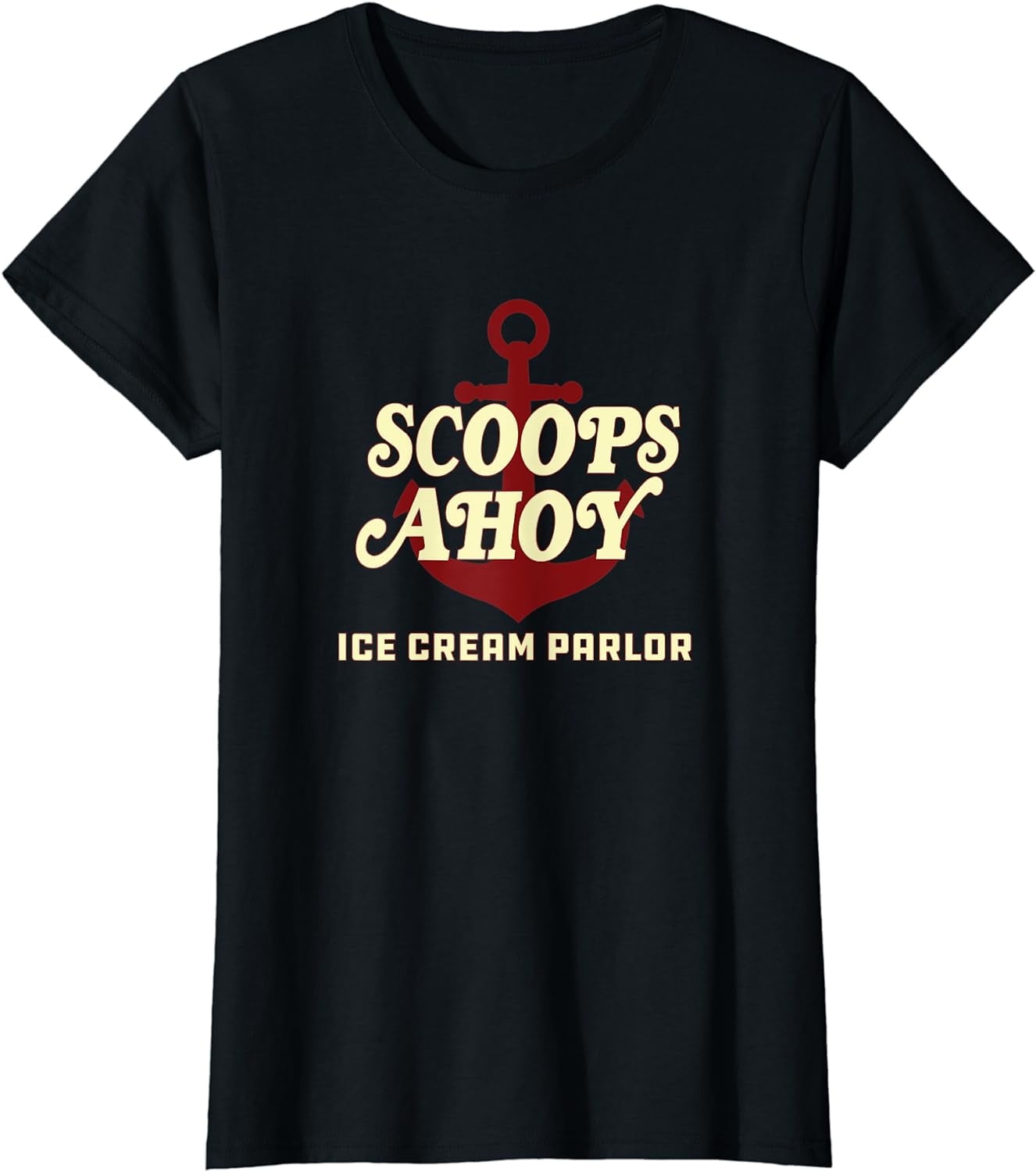 Stranger Things Scoops Ahoy Ice Cream Parlor Logo TShirt Tshirts