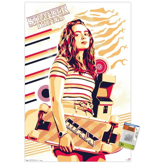Stranger Things: Season 3 - Max Wall Poster with Push Pins, 22.375" x 34"