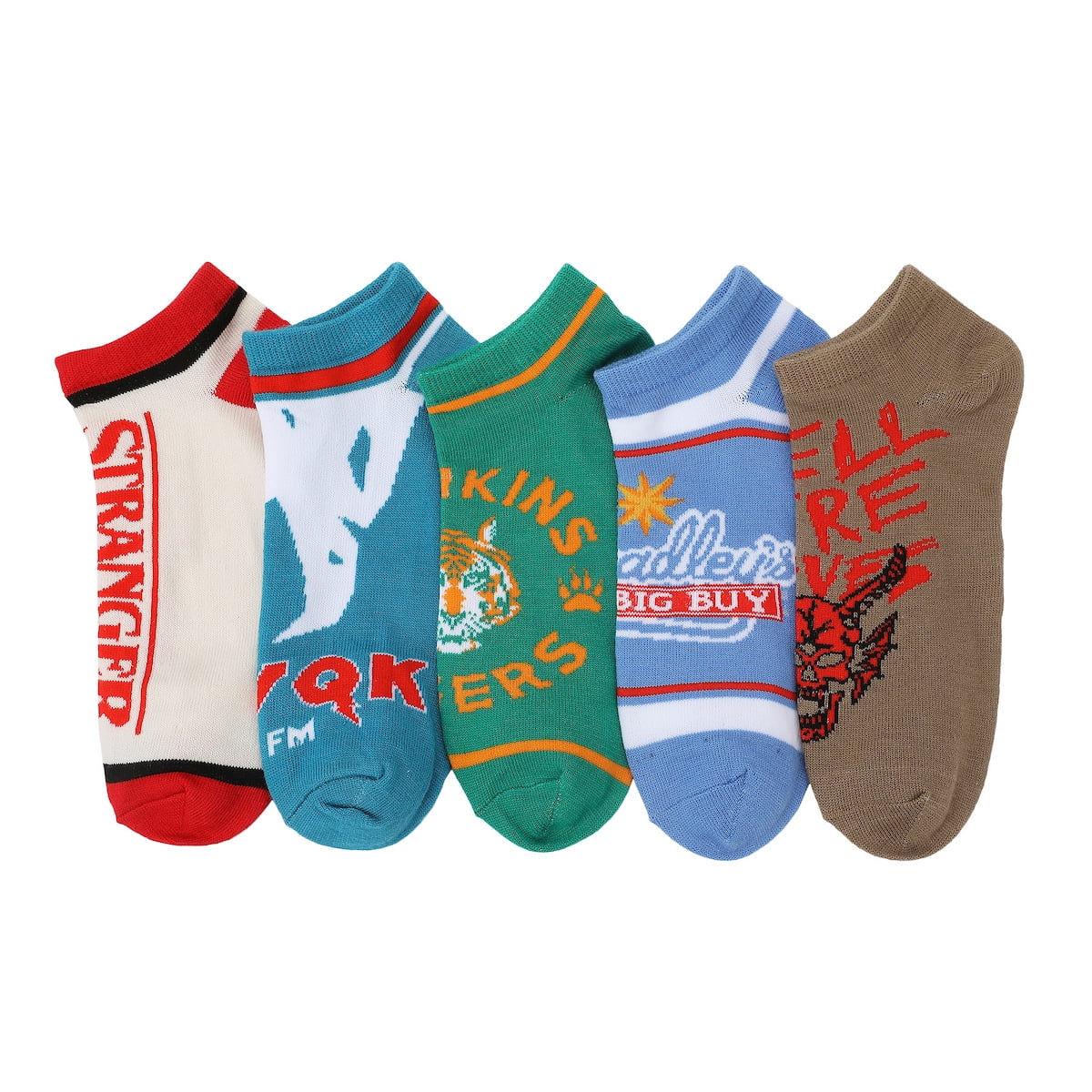 BIOWORLD Stranger Things Season 5 Ankle Socks (5-Pack)