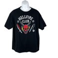 Stranger Things Shirt Men Extra Large Black Netflix Hellfire Club Short