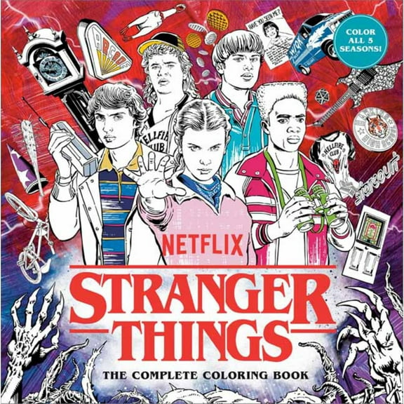 Stranger Things: the Complete Coloring Book (Color All Five Seasons!), 112 pages (Paperback)
