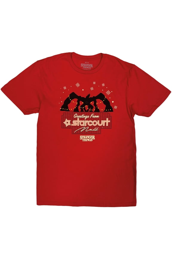 Stranger Things Unisex T-Shirt: Greetings From Starcourt (Red)