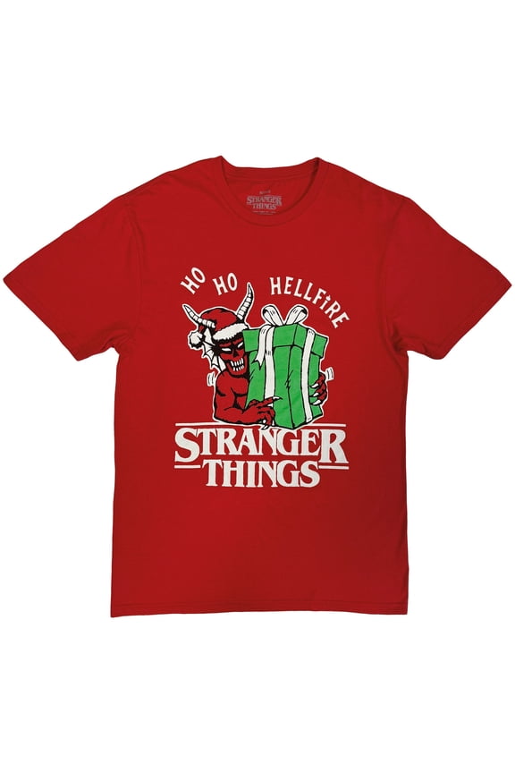 Stranger Things Unisex T-Shirt: Ho Ho Hellfire (Red)