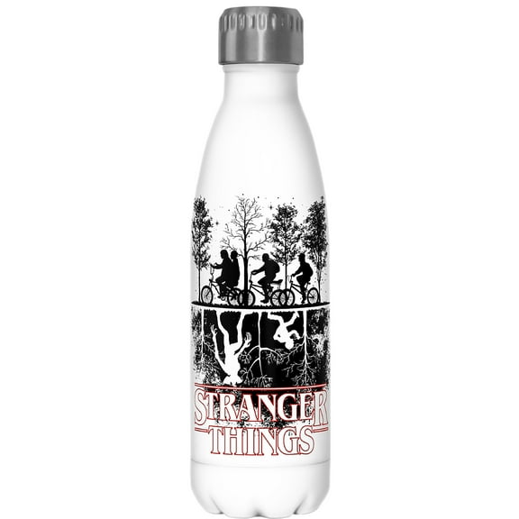 Netflix Stranger Things Upside Down Silhouettes Stainless Steel Water Bottle
