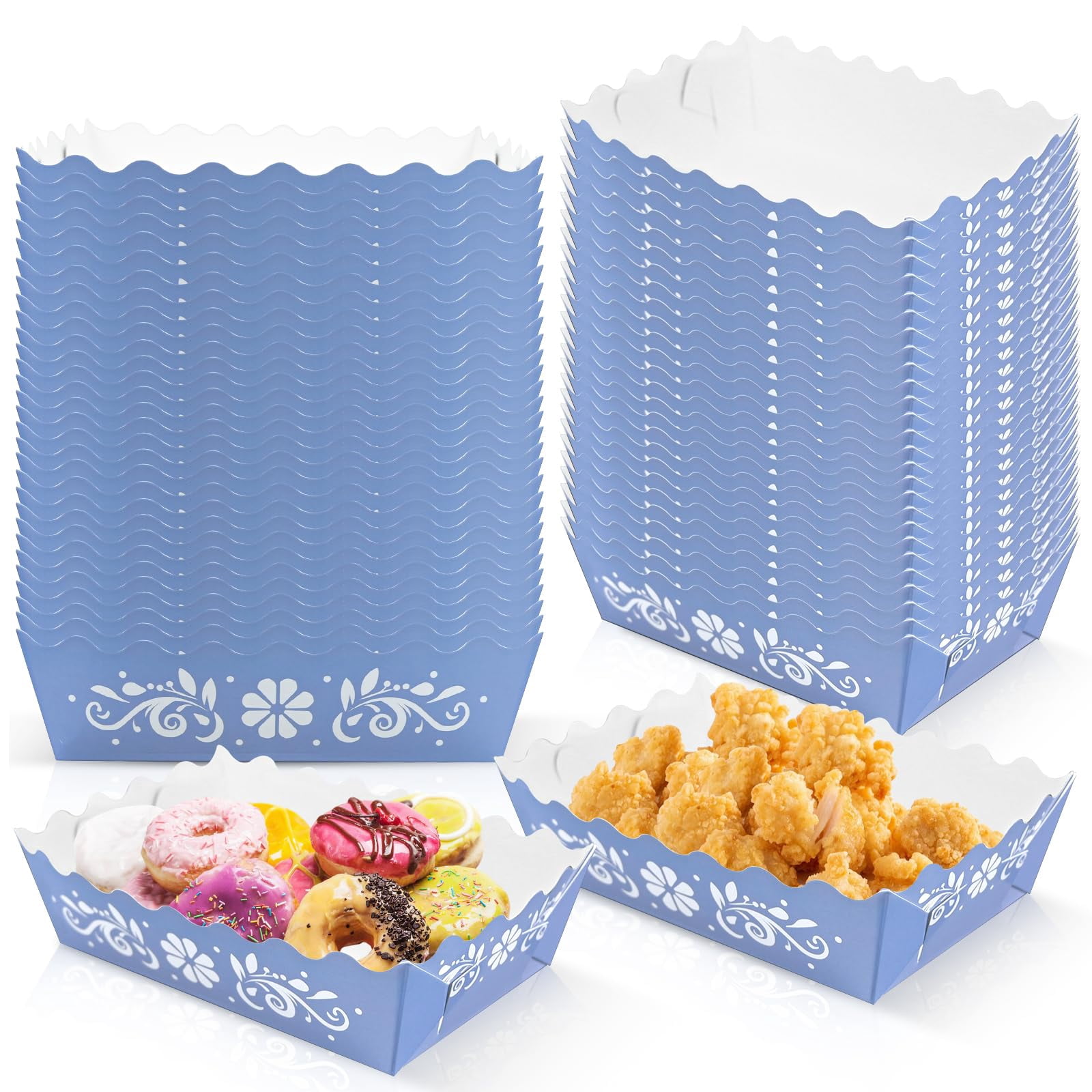 24 Pcs Thanksgiving Disposable Food Boat Nacho Popcorn Snack - View #11