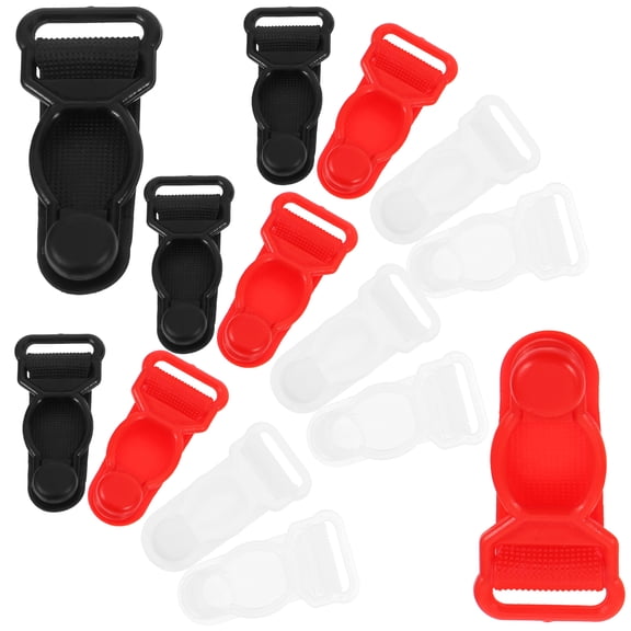 NICERIO 80Pcs Reusable Plastic Sock Buckle Assorted Colors for Easy Strap Adjustment and Fixation