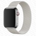 thumbnail image 1 of Strap for Apple Watch 5 Band 44mm 40mm iWatch Serie 7 6 SE 4 3 2 Stainless Steel Bracelet Milanese Loop Apple Watch Band 38mm 42mm 41mm 45mm -antique white, 1 of 11