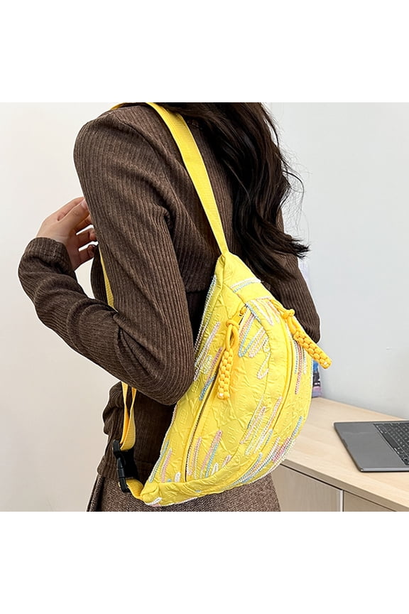 Strap Bag Backpack With Hole Strap Backpack Hiking Backpack Multipurpose Chest Bag Casual College Students Shoulder Bag