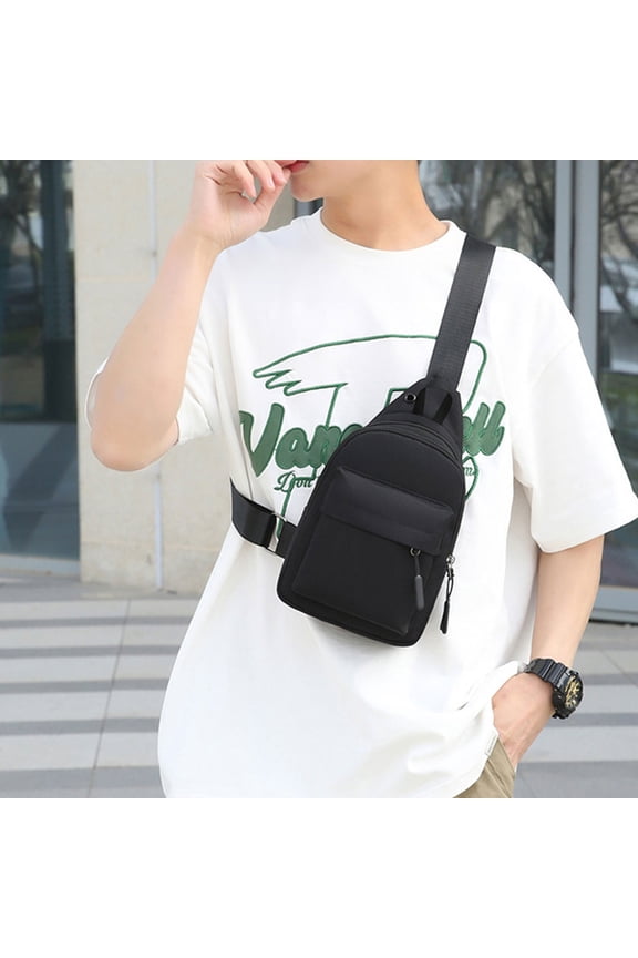 Strap Bag Crossbody Backpack With Headphone Hole Strap Backpack Hiking Backpack Multipurpose Crossbody Chest Bag