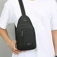 thumbnail image 1 of Strap Bag Crossbody Backpack With Hole Strap Backpack Hiking Backpack Multipurpose Crossbody Chest Bag, 1 of 6