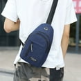thumbnail image 1 of Strap Bag Crossbody Backpack With Hole With Headphone Hole Strap Backpack Hiking Backpack Multipurpose Crossbody Chest Bag, 1 of 7