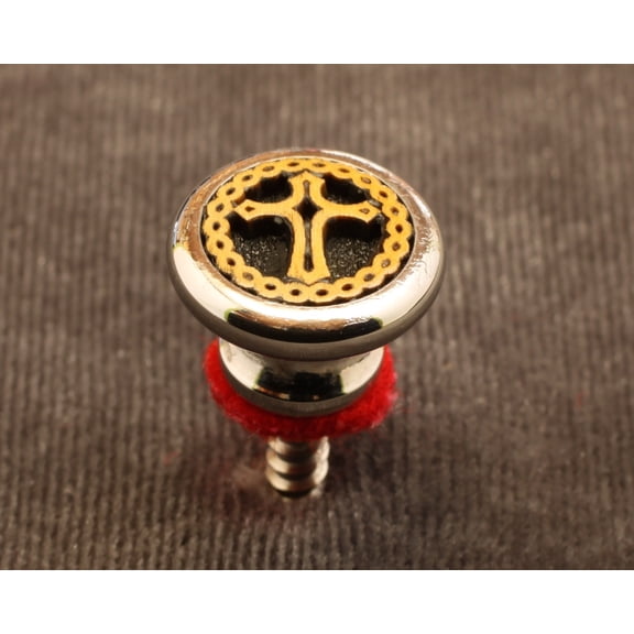 Strap Button, Silver, Big Head, with Southern Cross insert