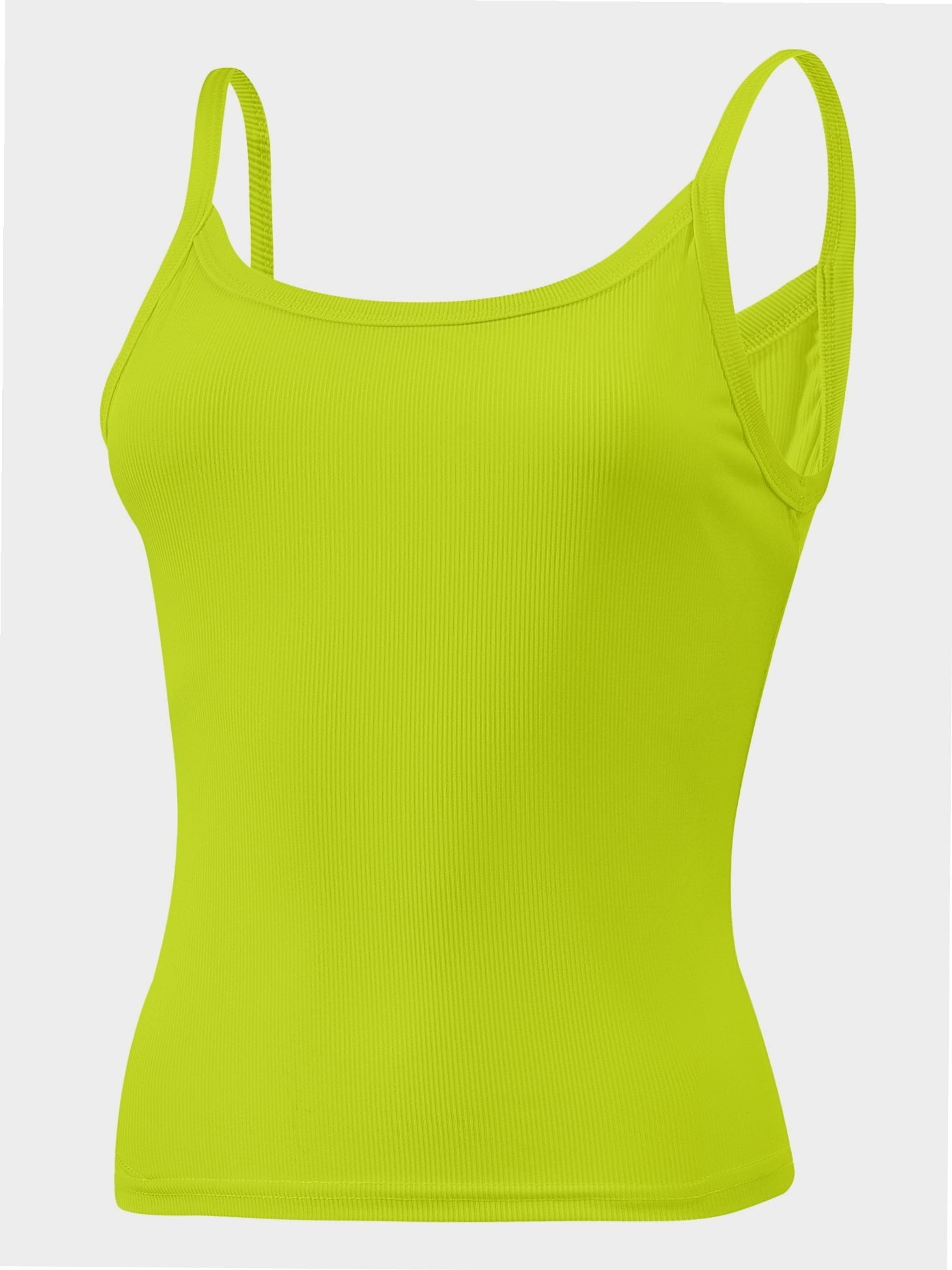 Cami Tops for Women Wide Strap Square Neck Side Slit Tank