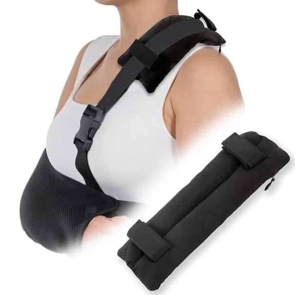 Strap Cushions Pillow for Arm Sling, Breathable Comfort Neck Pad Shoulder Brace for Women Men Kids Arm Sling Shoulder Surgery Recovery Supplies, Arm Elbow Wrist Injury Support Strap Pad General
