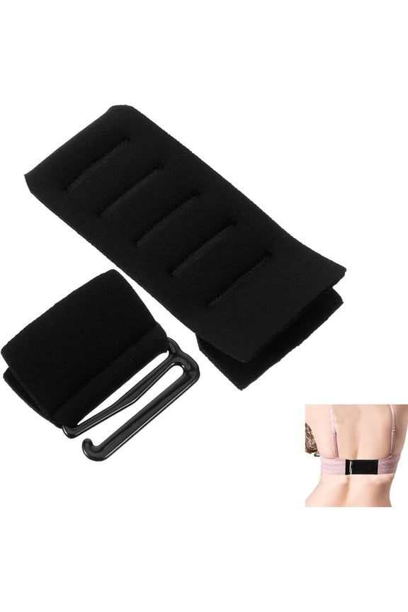 Strap Extender for Bra Women Strap Extension 5 Hook Adjustable Bras Band Extender Buckle Swimsuit Back Bras Strap Extender Comfortable Elastic Bra Extension 3.5 x 1.2 inch