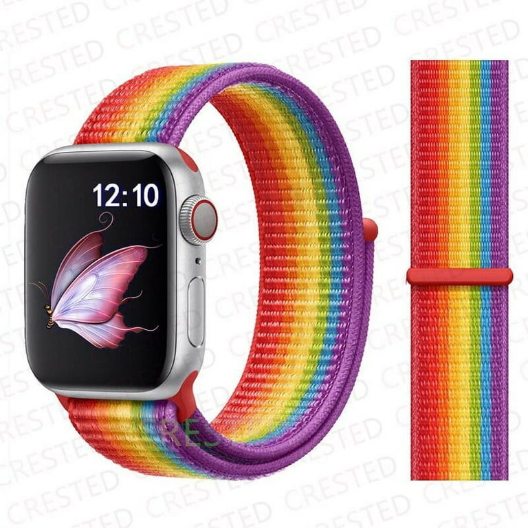 Strap For Apple Watch Band Pride Edition 44mm 49mm 45mm 42mm 40mm 41mm  Nylon Watchband Bracelet Correa iWatch Ultra Series 8 7 6 Se 5 4 3 band 