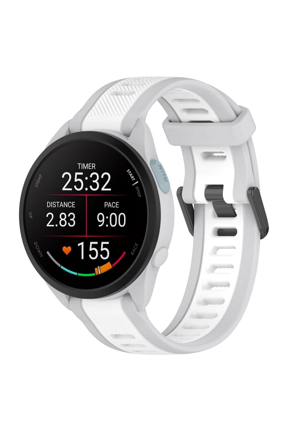 Strap For Garmin Forerunner 165/165 Music 20Mm Two-Tone Silicone Strap