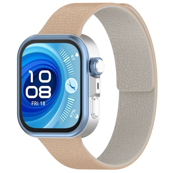 Strap For Huawei Watch Fit 4/Fit 4 Pro/Fit 3 Litchi-Textured Silicone Strap