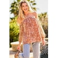 thumbnail image 1 of Strap Halter Neck Balloon Sleeve Floral Print Top, 1 of 5