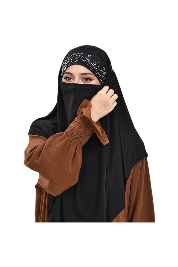 Strap Instant Hijab Solid Jersey Hijab For Woman Hijabs Wrap Lady Casual Headband Ethnic Headscarf