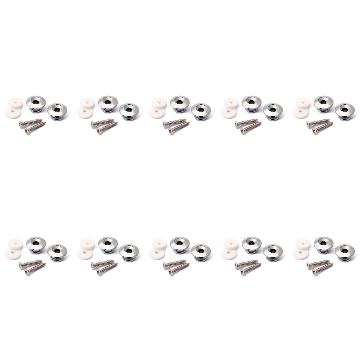 Strap Lock Buttons Custom 20 PCS Bass Guitar Washers Nice Look Parts
