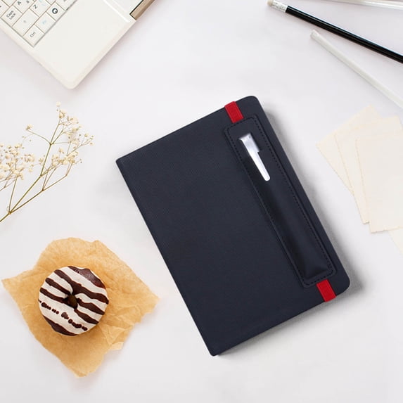 Strap Notebook Business Office Leather Diary with Pen Loop Elastic Closure 8.26x5.7 in for Work Planners Pen Loop Journal