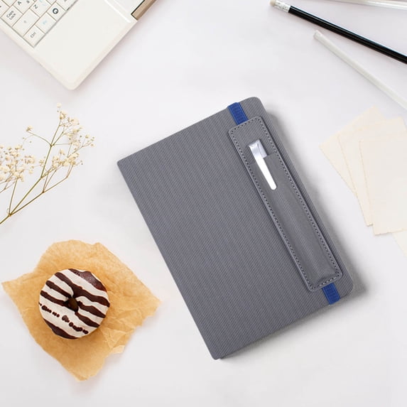 Strap Notebook Business Office Leather Diary with Pen Loop Elastic Closure 8.26x5.7 in for Work Planners Pen Loop Journal