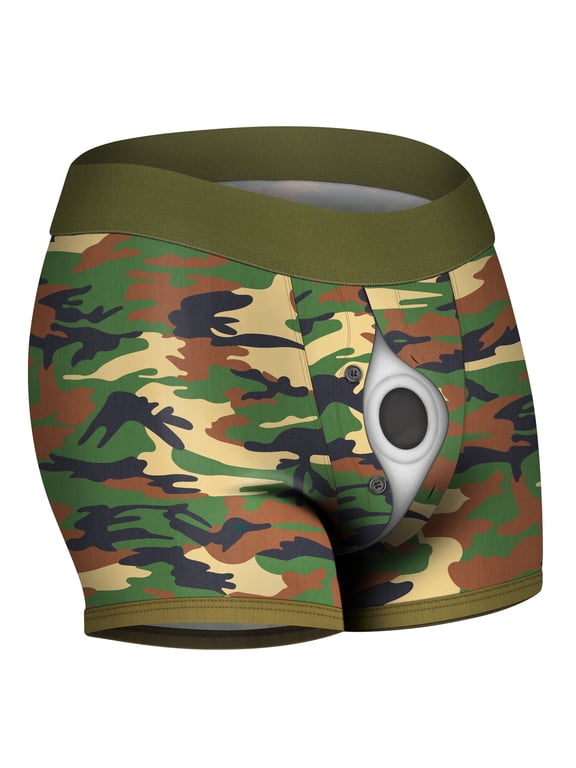 Strap On Boxer Harness Strapon Shorts for Sex for Packing Camo 38 - 42 inch waist