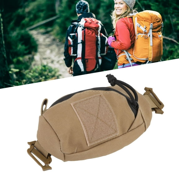 Strap Pack Clip On Pouch EDC Tools Sundries Accessory Bag Backpack Shoulder Strap Pocket Backpack Attachment for Hikers, Travelers, Students, and Commuters[B]