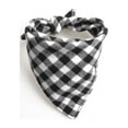 thumbnail image 1 of Strap Saliva Towel Pet Triangle Towel English Style Double Cotton Dog Scarf black and white M 45*45*60CM, 1 of 8
