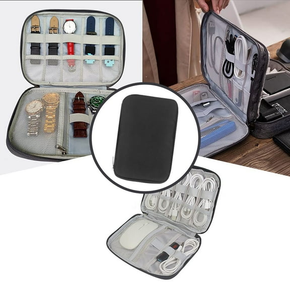 Strap Storage Bag Black A Storage Case Color:Black Material:Cloth