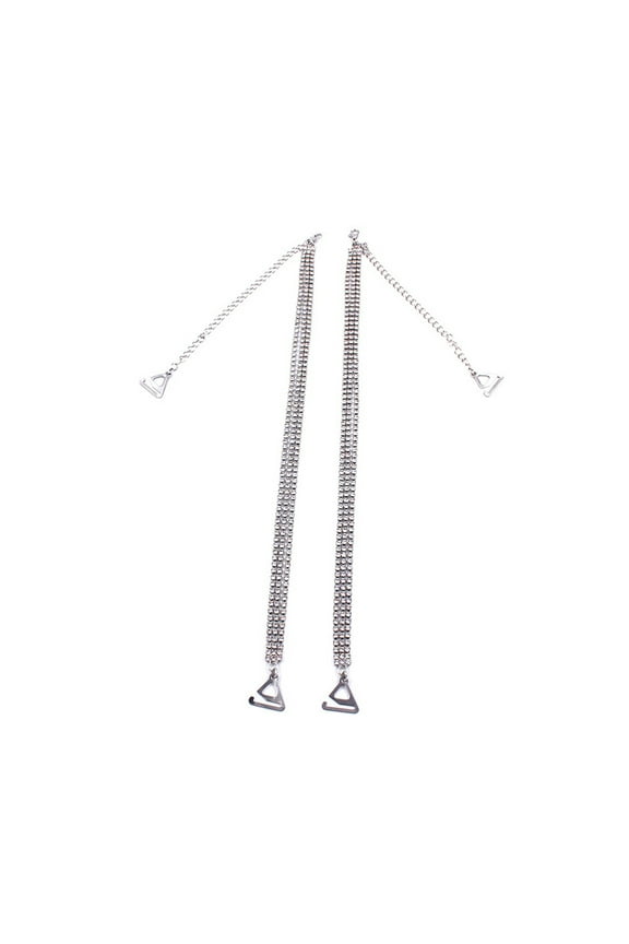 Strap Straps Shoulder Belt Crystal Replacement Dress Bling Invisible Rhinestone Underwear Wedding Pearl Elastic Shinny