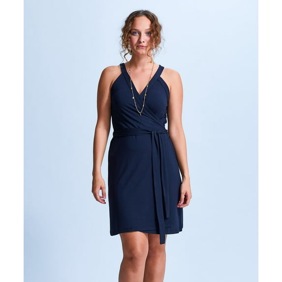 Strap Wrap Dress