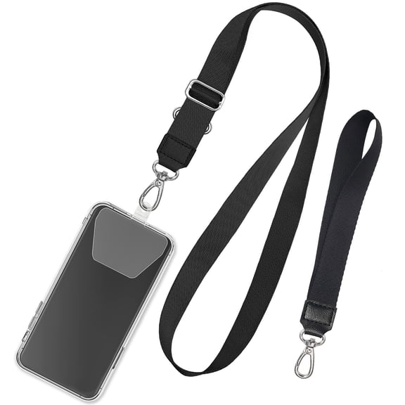 Phone Lanyard Travel Essential with Tabs Cellphone Lanyard for Around The Neck Adjustable Crossbody Phone Strap