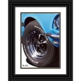 thumbnail image 1 of Strapelias - PR, Pierre 24x32 Black Ornate Wood Framed with Double Matting Museum Art Print Titled - MACH I Blue Detail, 1 of 4