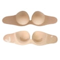 thumbnail image 1 of Strapless Adhesive Push Up Bra for Women, Invisible Silicone Non- Bra with Side Wings, Reusable Backless Bandeau, 1 of 3