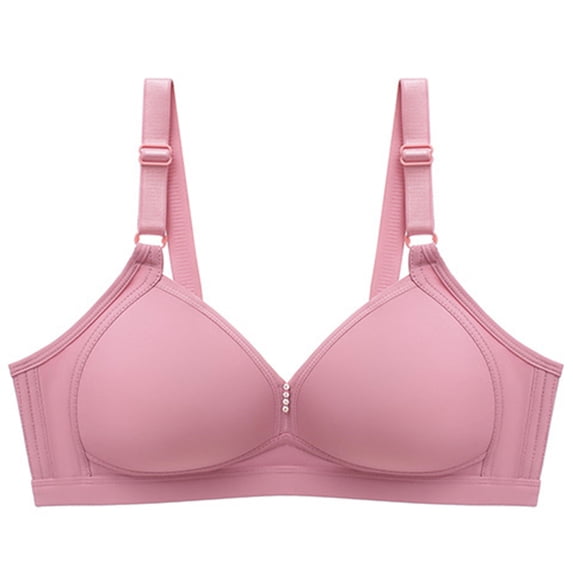 Womens Backless Bra Lightly Lined Bra Feature V-Neck Molded Bra Hook and Eye Closure Plus Size Bra Strapless XL