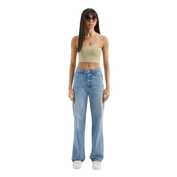 Strapless Basic Crop Top