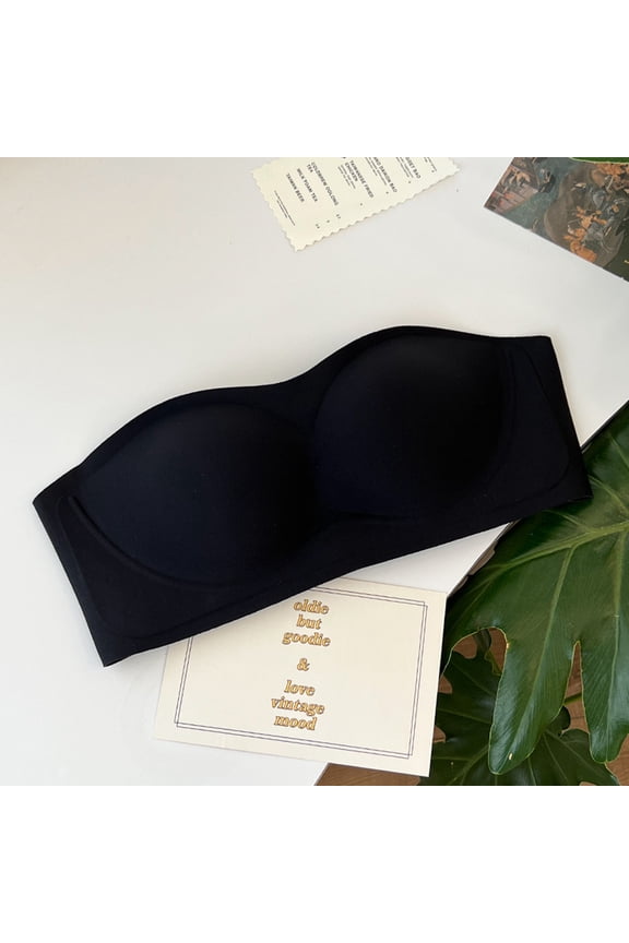 Strapless Bra For Women Non Push Up Wire Comfort Lift And Support Droop No Show Bandeau Bra Push up Bra for Women Womens Running Bra T Back Sports Bras for Women Tan Sports Bra Bra Pack for Women