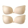 thumbnail image 1 of Strapless Bras For Women, Adhesive Invisible Backless Push Up Gathering Lift Up Cups Dresses Reusable Invisible Bra 2 Pairs, 1 of 5