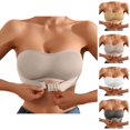 thumbnail image 1 of Strapless Bras for Women Front Closure Lightweight Breathable Push Up Lifting Wireless Bandeau Bra Tube Top, 1 of 5