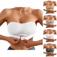 thumbnail image 1 of Strapless Bras for Women Front Closure Lightweight Breathable Push Up Lifting Wireless Bandeau Bra Tube Top, 1 of 5